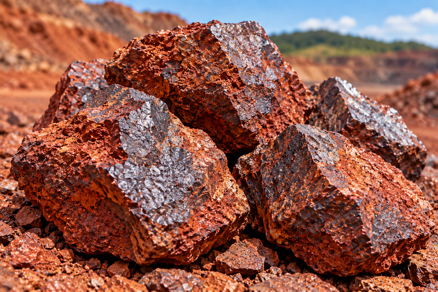 Ressources de minerai de fer de qualité